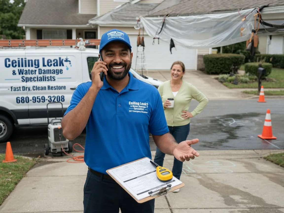 Ceiling Leak Cleanup Grantville, KS FAQs